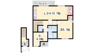 JCタウン1番館の物件間取画像